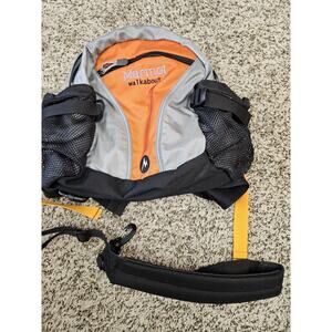 Marmot Walkabout Hip Belt Crossbody Bag Hiking Travel Back Pack Grey Orange